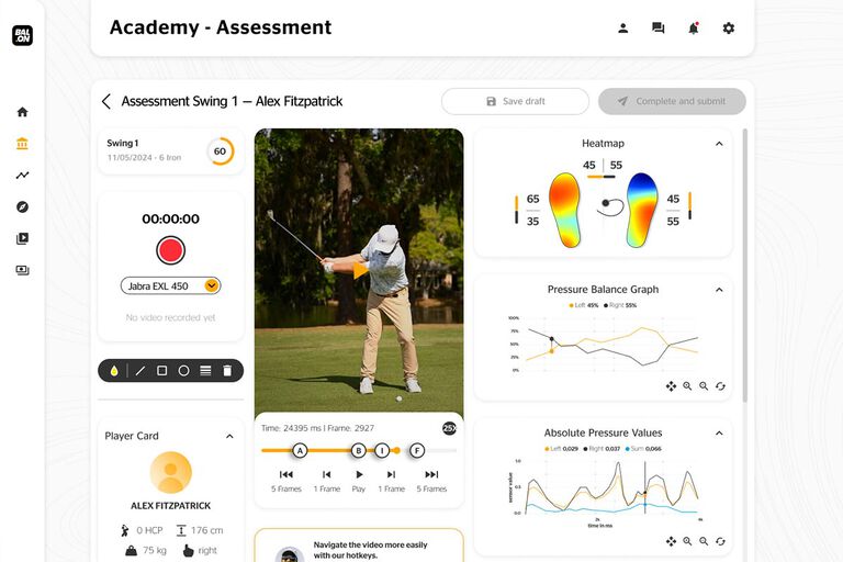 Golf coaching tool for remote coaching